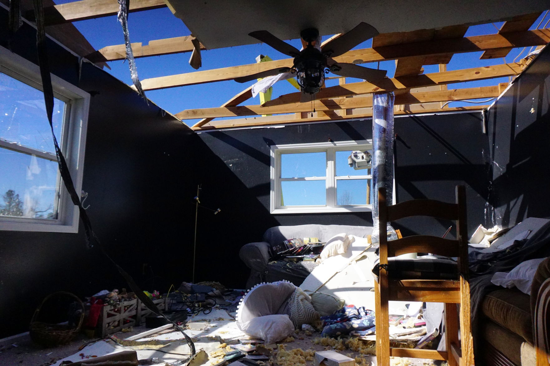 Tornado damage in Salem